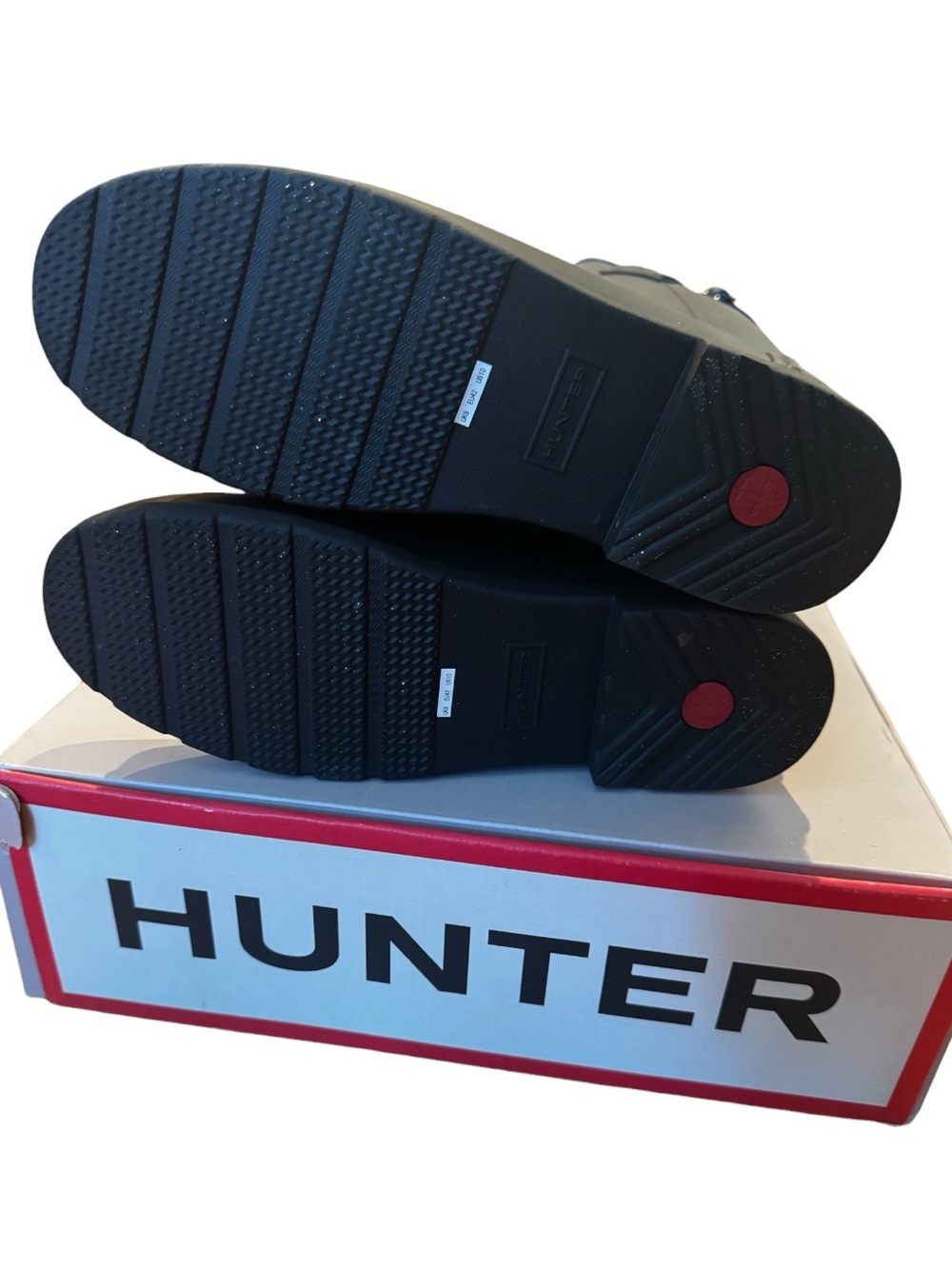 Hunter Original Black Backstrap Tall Rain Boots Buckle Waterproof Wellies - Picture 7 of 10